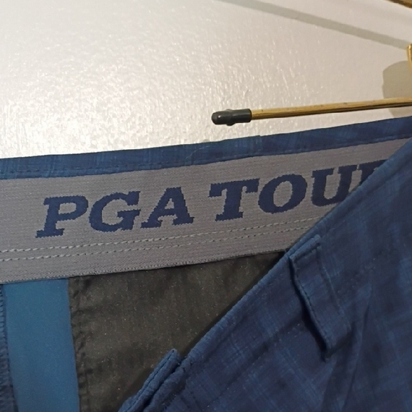 PGA Tour Men's Blue Patterned Shorts - Picture 2 of 12